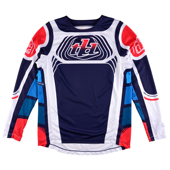 Maillot cross enfant Troy Lee Designs GP Pro Wavez - Bleu marine Rouge