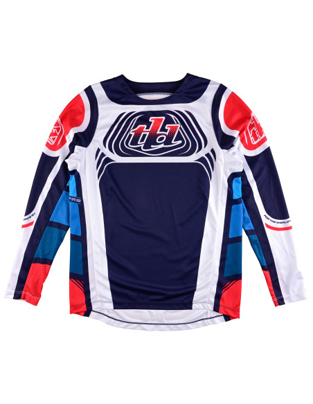 Maillot cross enfant Troy Lee Designs GP Pro Wavez - Bleu marine Rouge