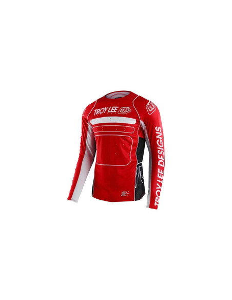 Maillot cross Troy Lee Designs SE Pro Drop In Red - Rouge