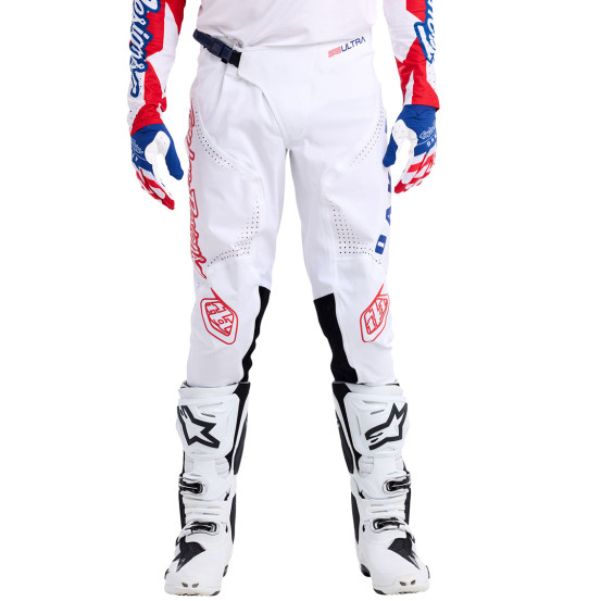 Pantalon cross Troy Lee Designs x Oakley Edition Limitée 2024 SE Ultra Vision - Bleu Blanc Rouge