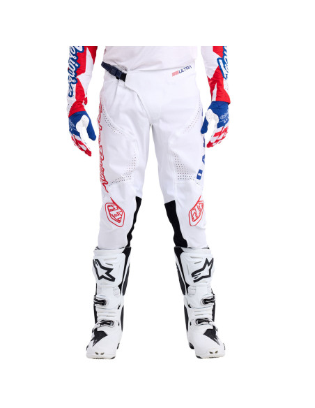 Pantalon cross Troy Lee Designs x Oakley Edition Limitée 2024 SE Ultra Vision - Bleu Blanc Rouge