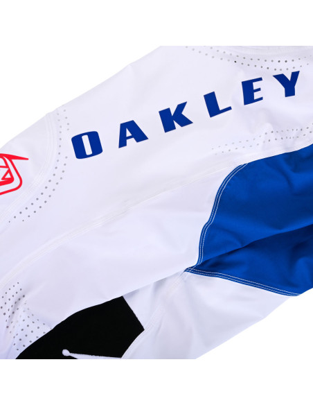 Pantalon cross Troy Lee Designs x Oakley Edition Limitée 2024 SE Ultra Vision - Bleu Blanc Rouge