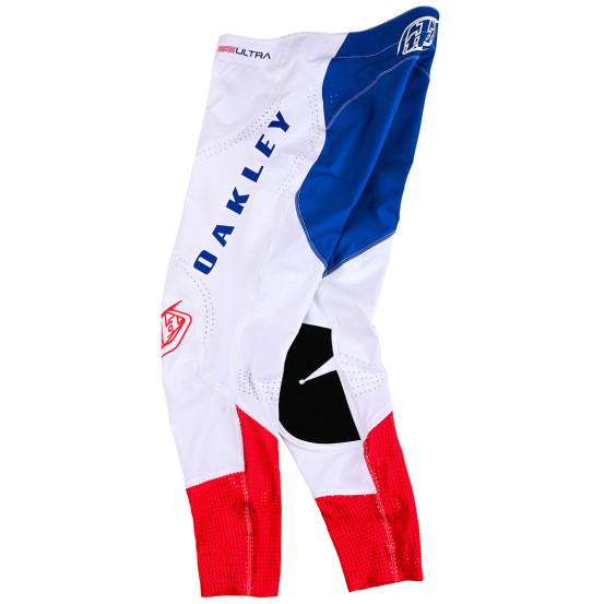 Pantalon cross Troy Lee Designs x Oakley Edition Limitée 2024 SE Ultra Vision - Bleu Blanc Rouge