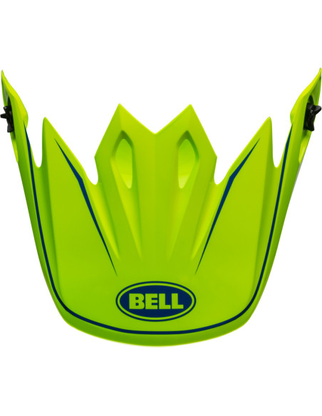Visière Bell pour casque MX-9 Zone - Jaune Fluo