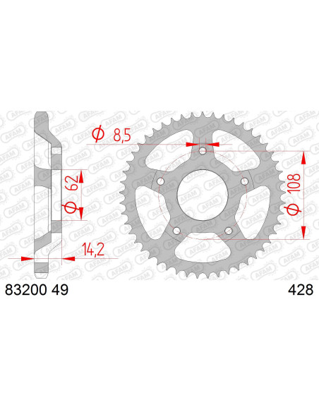 Couronne Acier AFAM 83200