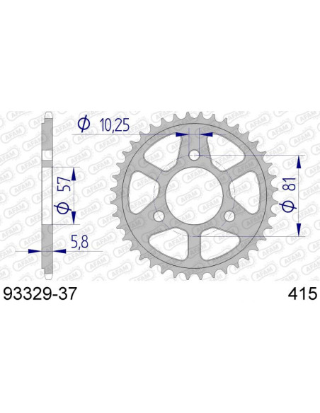 Couronne Alu AFAM 93329