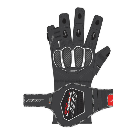 Gants moto cuir RST Tractech Evo 4 - Noir