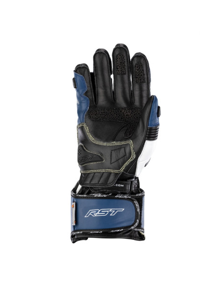 Gants moto cuir RST Tractech Evo 4 - Bleu