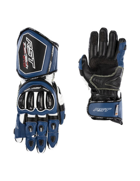 Gants moto cuir RST Tractech Evo 4 - Bleu