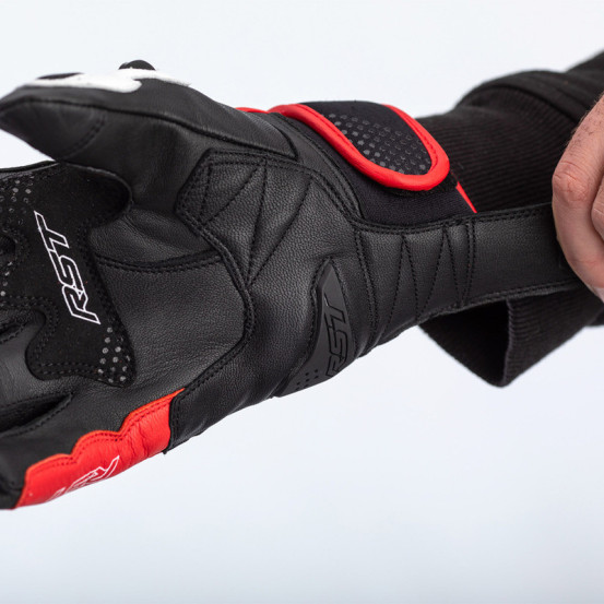 Gants moto cuir RST Freestyle II - Rouge