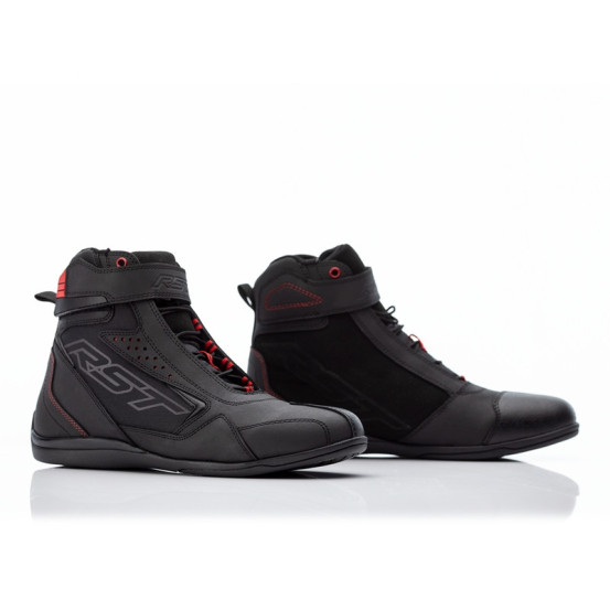 Baskets moto Femme RST Frontier - Noir Rouge