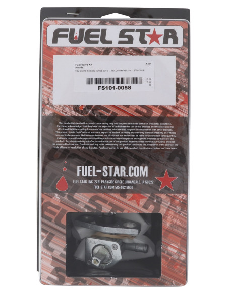 Robinet d'essence avec durite FUEL STAR Honda TRX 250 TE