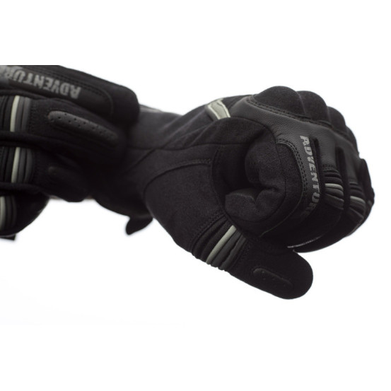 Gants moto cuir RST Adventure-X - Noir