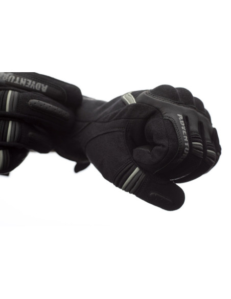 Gants moto cuir RST Adventure-X - Noir
