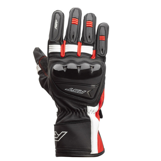 Gants moto cuir RST Pilot - Noir Rouge