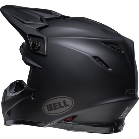Casque cross Bell Moto-9S Flex Solid - Noir Mat