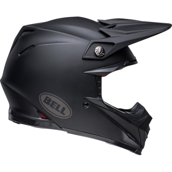Casque cross Bell Moto-9S Flex Solid - Noir Mat