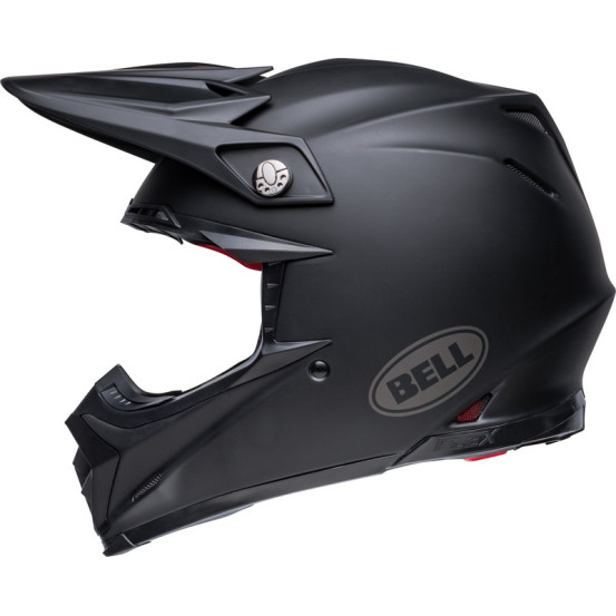 Casque cross Bell Moto-9S Flex Solid - Noir Mat
