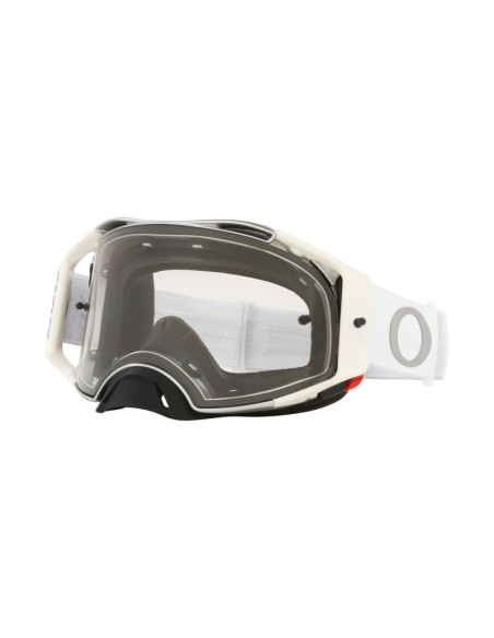 Masque cross OAKLEY Airbrake MX - Tuff Blocks Blanc Écran clair