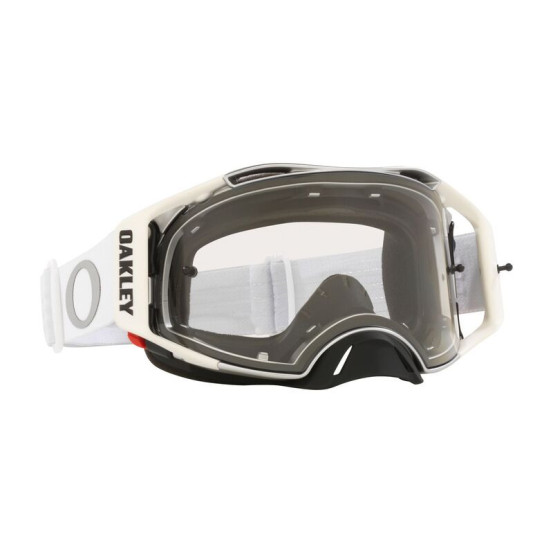 Masque cross OAKLEY Airbrake MX - Tuff Blocks Blanc Écran clair