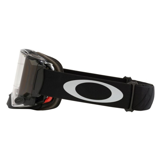 Masque cross OAKLEY Airbrake MX - Tuff Blocks Noir Gunmetal Race-Ready Roll-Off Ecran clair