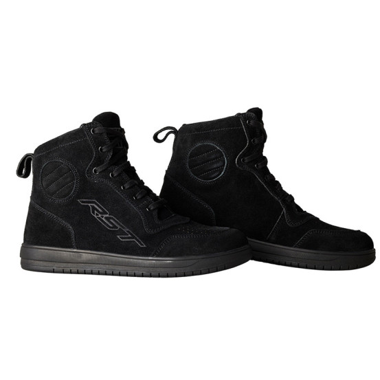Baskets moto RST Hi-Top - Suède Noir