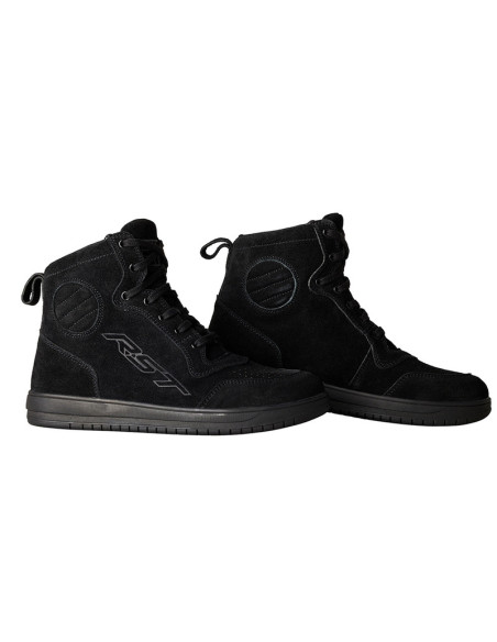Baskets moto RST Hi-Top - Suède Noir