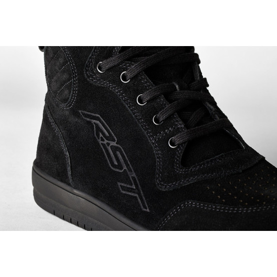 Baskets moto RST Hi-Top - Suède Noir