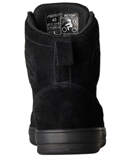 Baskets moto RST Hi-Top - Suède Noir