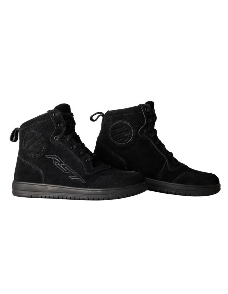 Bottes moto femme RST Hi-Top - Suède Noir