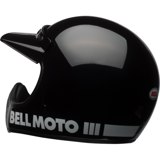 Casque intégral Bell Moto-3 Classic - Noir Brillant