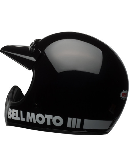 Casque intégral Bell Moto-3 Classic - Noir Brillant