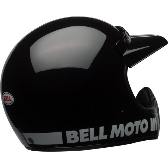 Casque intégral Bell Moto-3 Classic - Noir Brillant