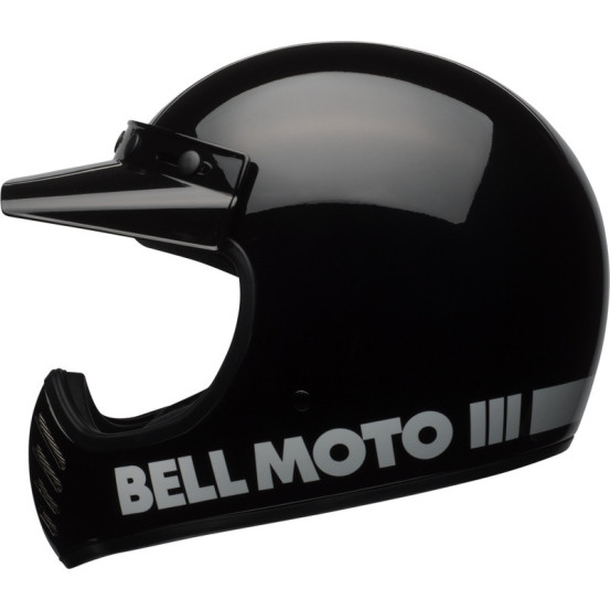Casque intégral Bell Moto-3 Classic - Noir Brillant