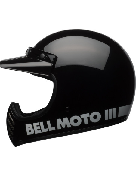 Casque intégral Bell Moto-3 Classic - Noir Brillant