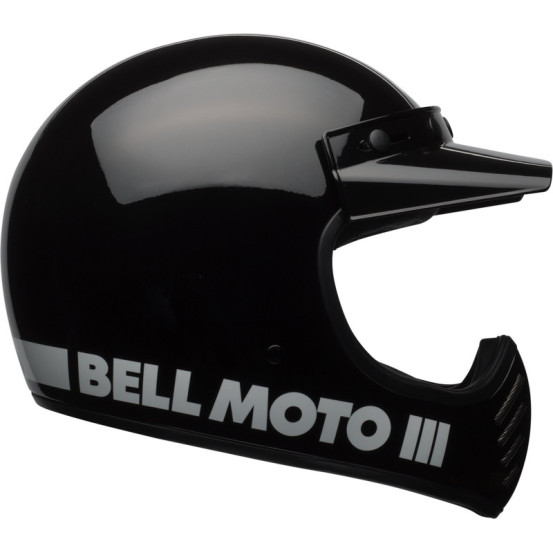 Casque intégral Bell Moto-3 Classic - Noir Brillant