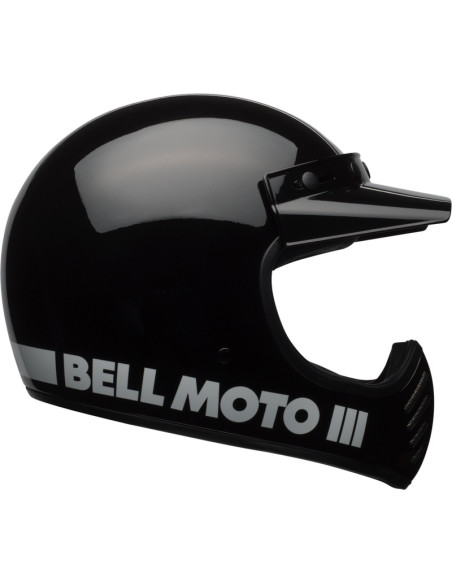 Casque intégral Bell Moto-3 Classic - Noir Brillant