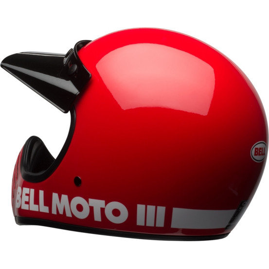 Casque intégral Bell Moto-3 Classic - Rouge Brillant