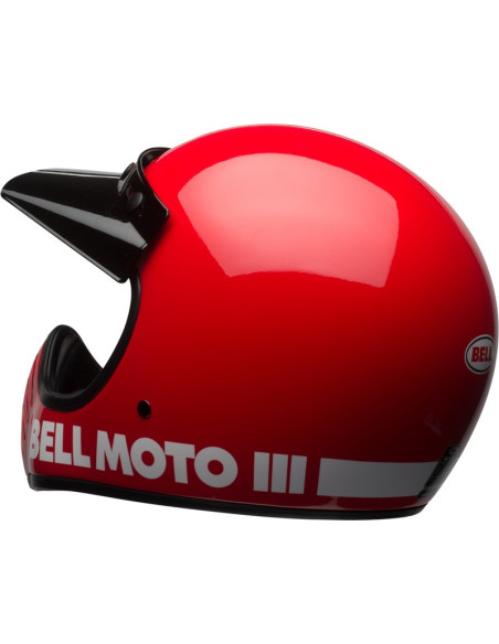 Casque intégral Bell Moto-3 Classic - Rouge Brillant