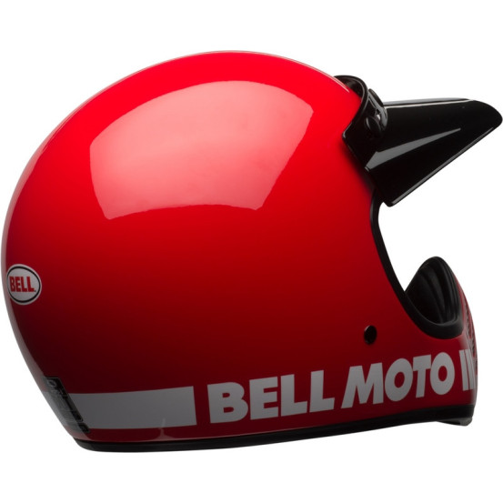Casque intégral Bell Moto-3 Classic - Rouge Brillant