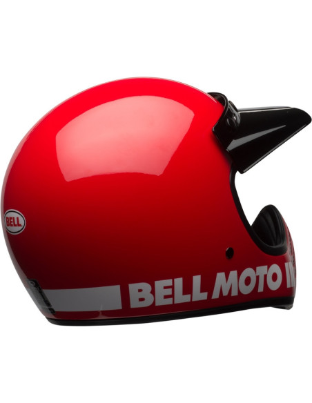 Casque intégral Bell Moto-3 Classic - Rouge Brillant
