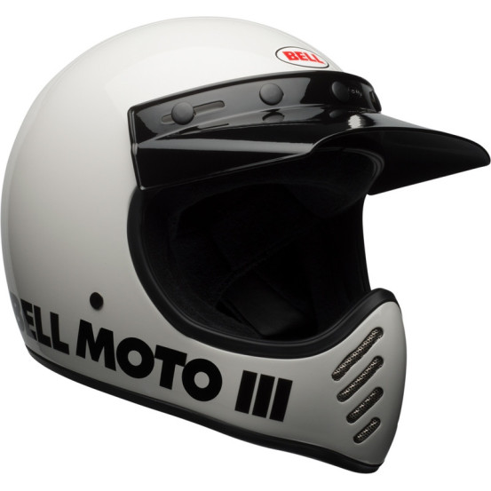 Casque intégral Bell Moto-3 Classic - Blanc