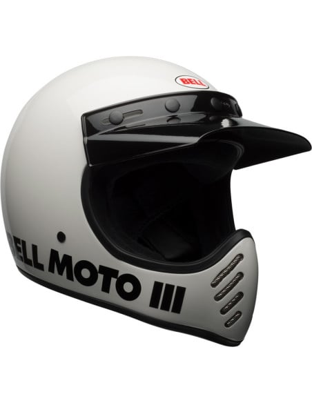 Casque intégral Bell Moto-3 Classic - Blanc