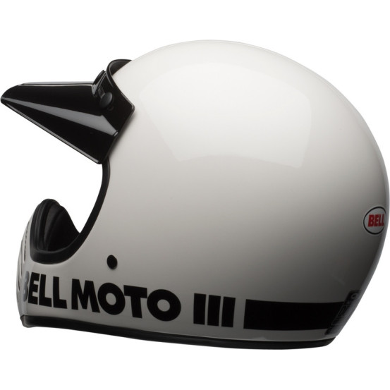 Casque intégral Bell Moto-3 Classic - Blanc
