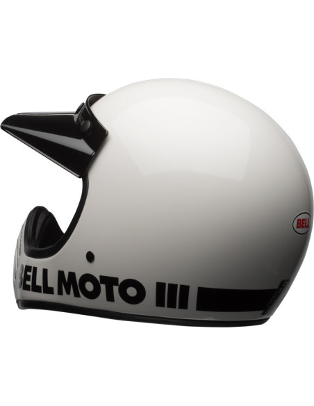 Casque intégral Bell Moto-3 Classic - Blanc