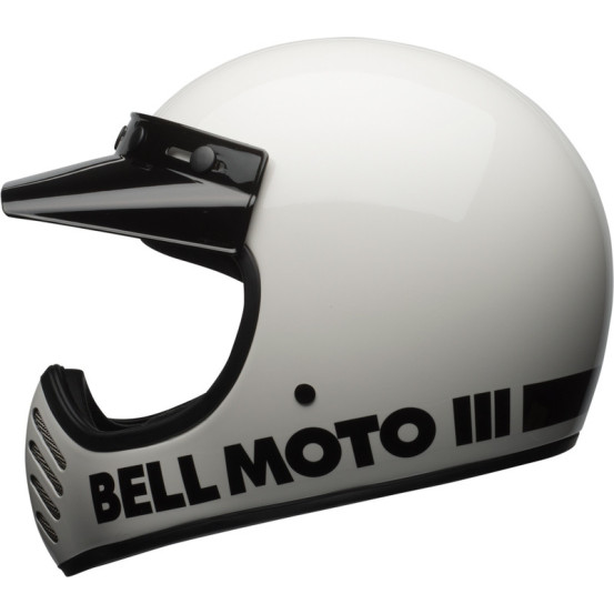Casque intégral Bell Moto-3 Classic - Blanc