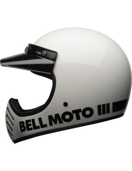 Casque intégral Bell Moto-3 Classic - Blanc