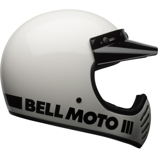 Casque intégral Bell Moto-3 Classic - Blanc
