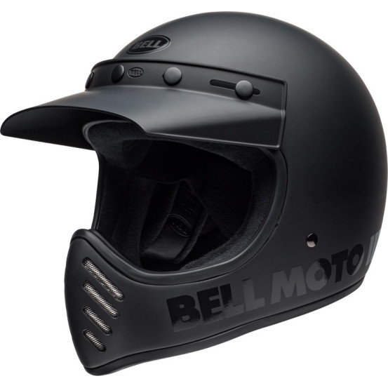 Casque intégral Bell Moto-3 Classic Blackout - Noir