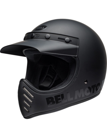 Casque intégral Bell Moto-3 Classic Blackout - Noir
